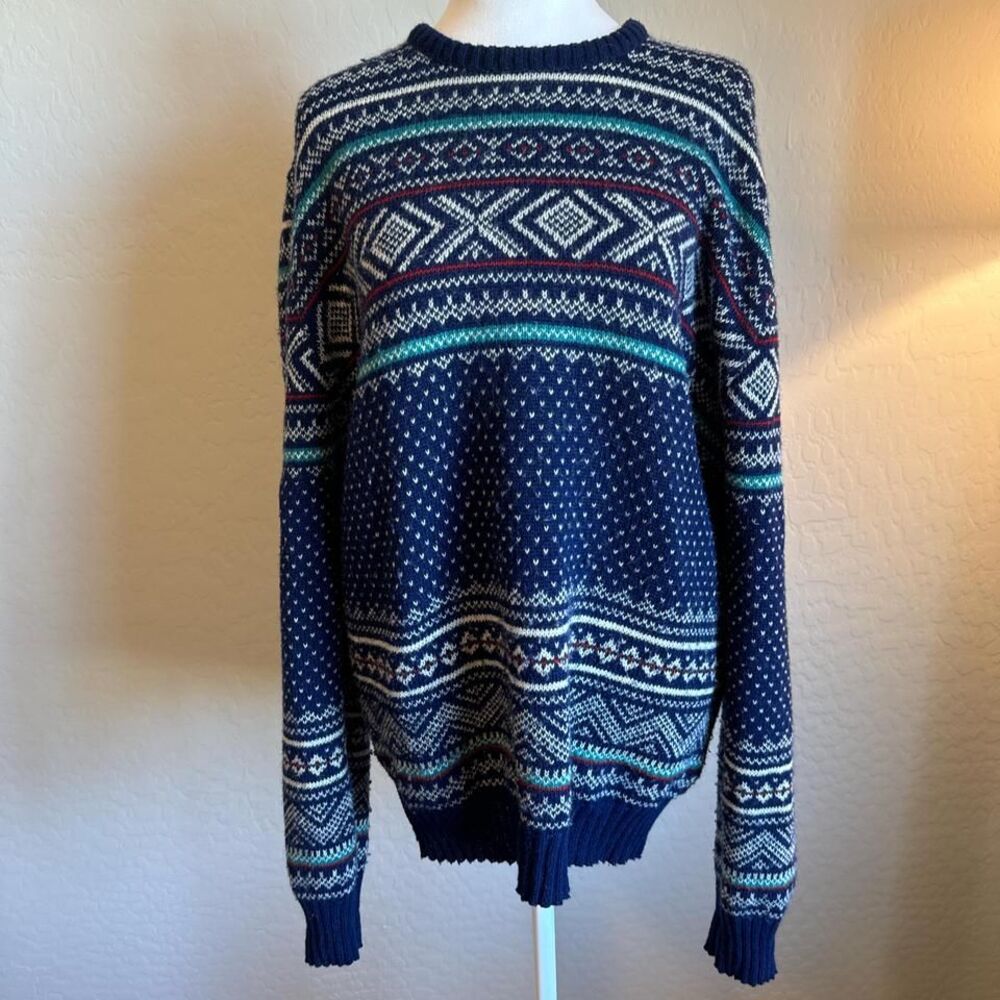 Vintage Robert‎ Bruce wool blend knitted sweater size large